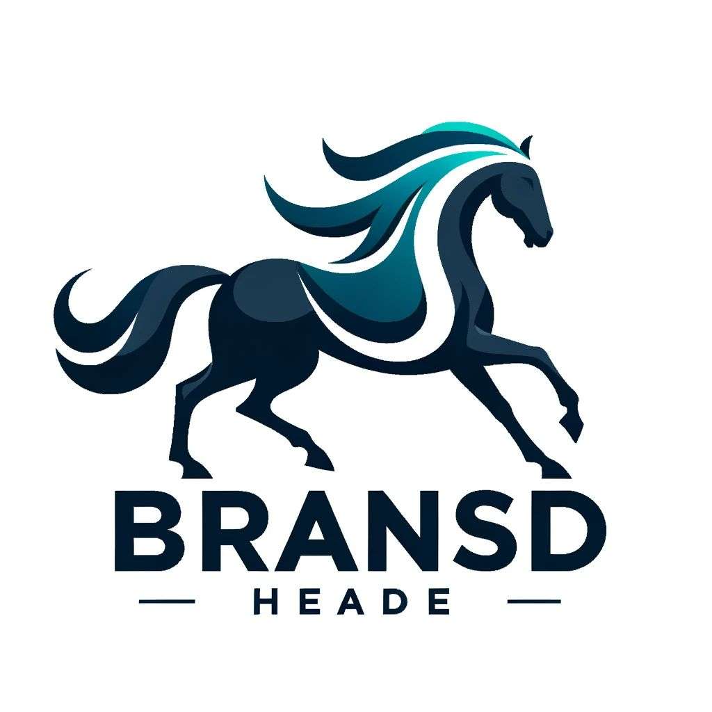 a horse, brand mark